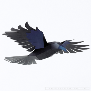 Crow pattern SmagaPaperwood Digital Files
