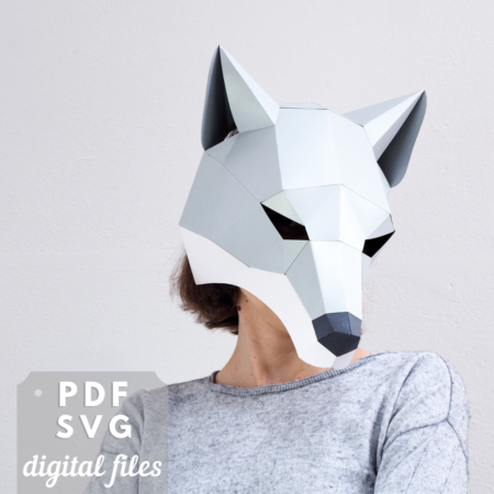 Paper wolf mask