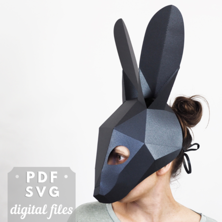 black-rabbit-paper-mask