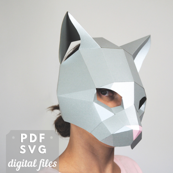 cat-mask-low-poly