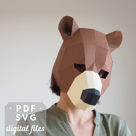 Bear paper mask