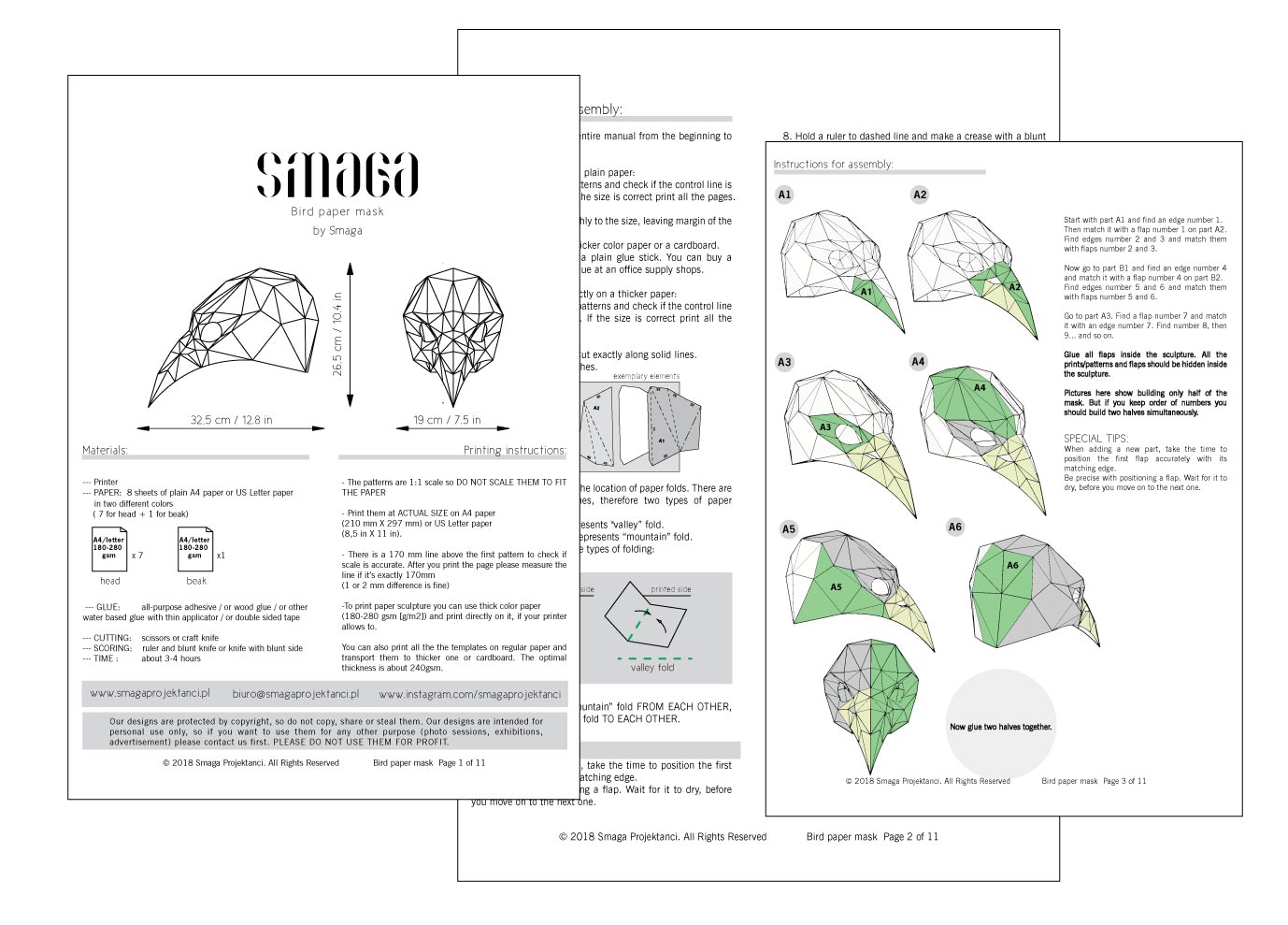 BIRD MASK PRINTABLE - Image 5
